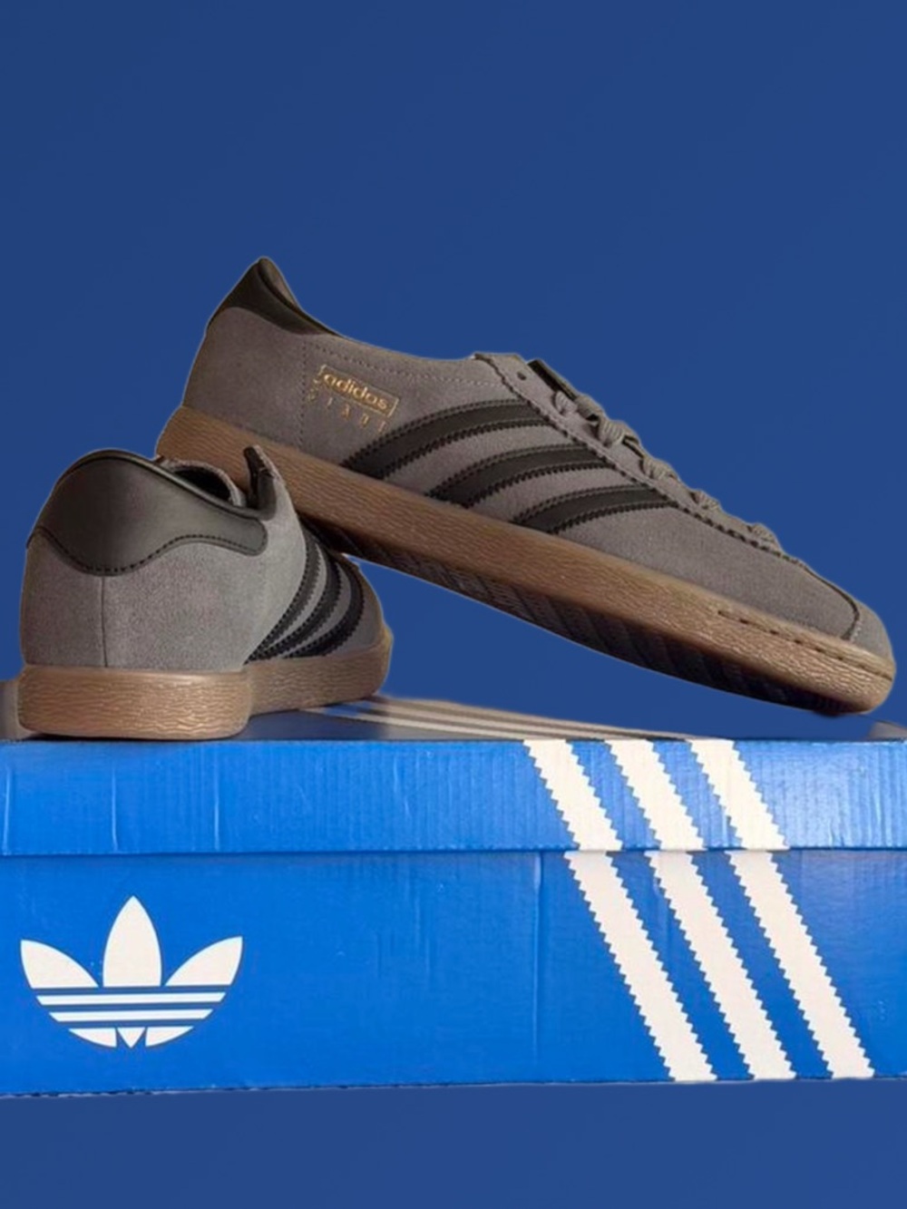 🆕 Adidas Originals Stadt Grey Black Gum Size 11.5 MEN NWT NIB